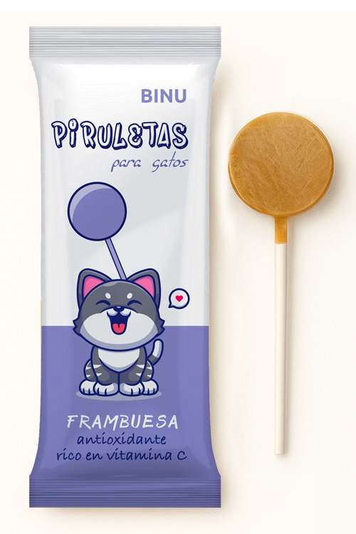 Binu piruleta de frambuesa