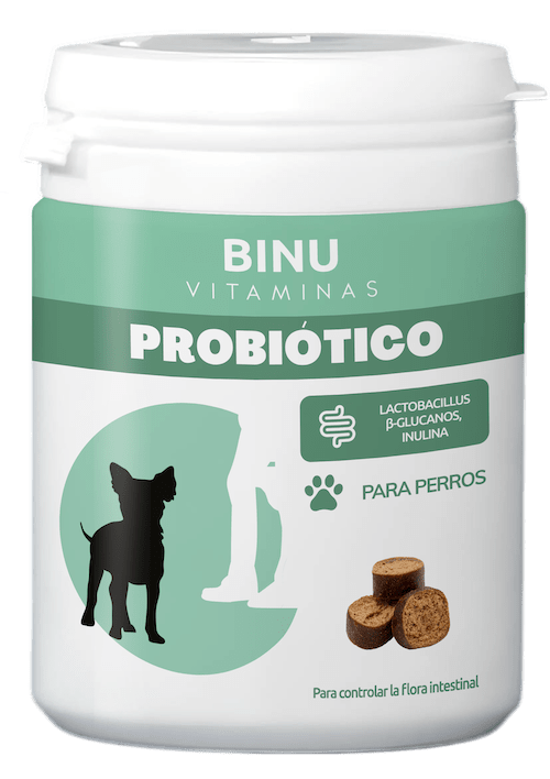 Binu vitaminas probióticos para perro